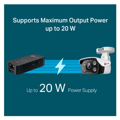 TP-LINK (POE10E) Fast Ethernet PoE+ Extender, 2x 10/100Mbps Ports