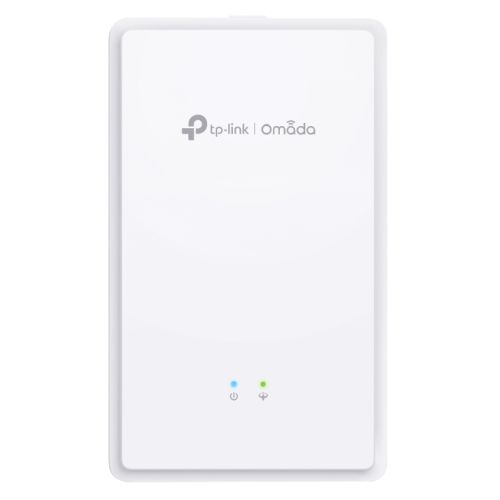 TP-LINK (EAP615GP-WALL) Omada AX1800 Wi-Fi 6 Wall Plate GPON Access Point, GPON Port, MU-MIMO, VoIP Calls