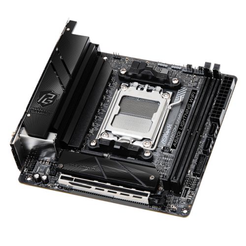 Asrock A620I LIGHTNING WIFI, AMD A620, AM5, Mini ITX, 2 DDR5, HDMI, Wi-Fi 6E, 2.5G LAN, 2x M.2