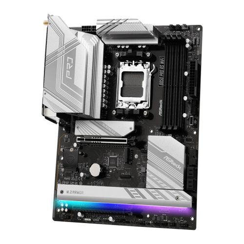 Asrock B850 PRO RS WIFI, AMD B850, AM5, ATX, 4 DDR5, HDMI, USB-C (DP-alt), Wi-Fi 6E, 2.5G LAN, RGB, 4x M.2