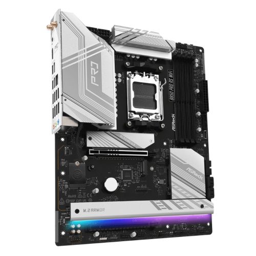 Asrock B850 PRO RS WIFI, AMD B850, AM5, ATX, 4 DDR5, HDMI, USB-C (DP-alt), Wi-Fi 6E, 2.5G LAN, RGB, 4x M.2