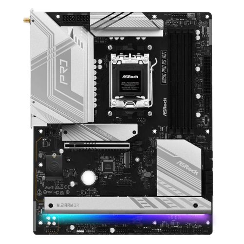 Asrock B850 PRO RS WIFI, AMD B850, AM5, ATX, 4 DDR5, HDMI, USB-C (DP-alt), Wi-Fi 6E, 2.5G LAN, RGB, 4x M.2