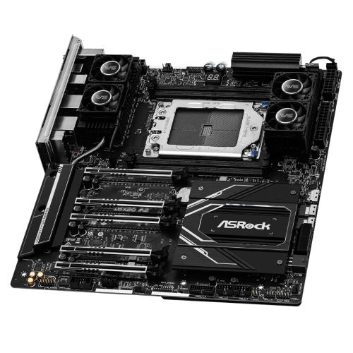 Asrock TRX50 WS, Workstation, AMD TRX50, sTR5, EATX, 4 DDR5 ECC, Wi-Fi 6E, 10G & 2.5G LAN, SlimSAS, MCIO, PCIe5, 2x M.2