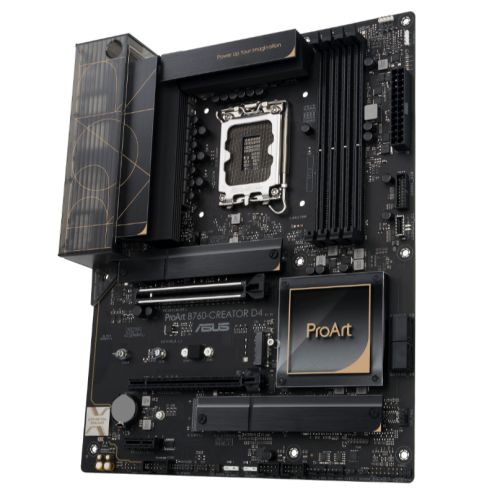 Asus PROART B760-CREATOR D4, Intel B760, 1700, ATX, 4 DDR4, HDMI, DP, 2.5G LAN, PCIe5, 3x M.2, Creator Hub