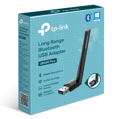 TP-LINK (UB500 Plus) Long Range Bluetooth 5.3 USB Adapter, Multi-Directional Antenna