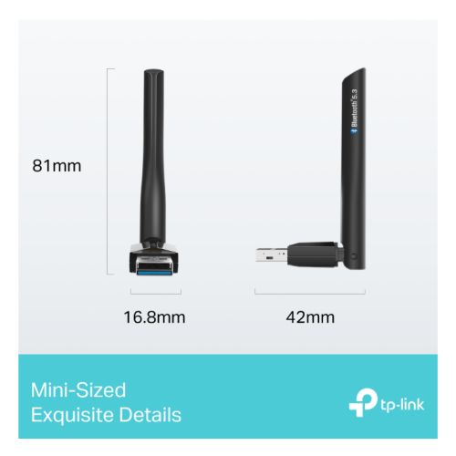 TP-LINK (UB500 Plus) Long Range Bluetooth 5.3 USB Adapter, Multi-Directional Antenna