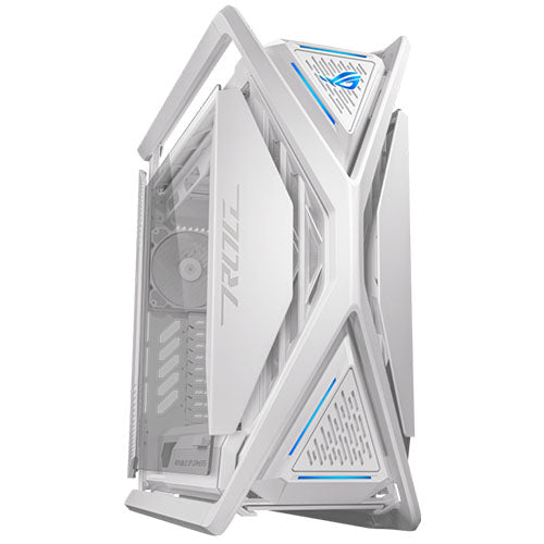 Asus ROG Hyperion GR701 Gaming Case w/ Glass Windows, E-ATX, 4x 14cm Fans, Dual 420mm Radiator Support, USB-C (60W FC), Fan Hub & Lighting Panel, White