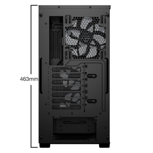 Be Quiet! Pure Base 501 LX Gaming Case w/ Glass Side, ATX, Compact Design, 4x ARGB Fans, ARGB Controller & Hub, High Airflow, USB-C, Black
