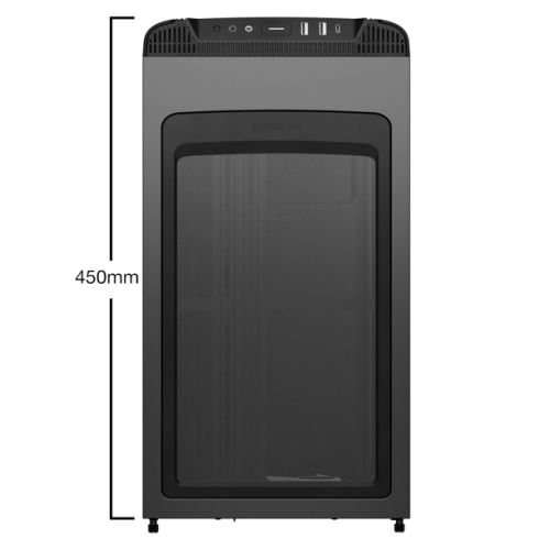 Be Quiet! Pure Base 501 LX Gaming Case w/ Glass Side, ATX, Compact Design, 4x ARGB Fans, ARGB Controller & Hub, High Airflow, USB-C, Black