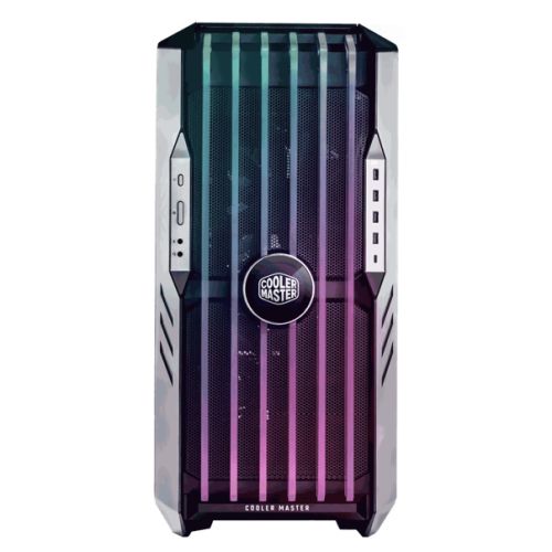 Cooler Master HAF 700 EVO Gaming Case w/ Glass Side, E-ATX, Multi Chamber, 5x ARGB Fans, ARGB Fan Hub, Front LCD Display, USB-C, White