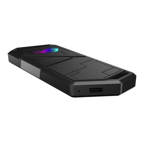Asus ROG STRIX ARION M.2 NVMe SSD Caddy, USB 3.2 Gen2 Type-C, Aluminium, Thermal Pads, RGB Lighting, Hanger & USB-A Cable inc.