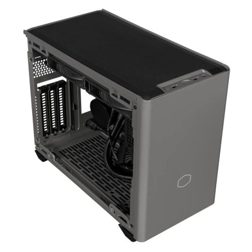 Cooler Master NR200P MAX Case w/ Glass or Mesh Side, Mini ITX, 280mm AIO Cooler, 850W PSU & 2x PWM Fans Included, 3-Slot GPU Support, Black/Grey