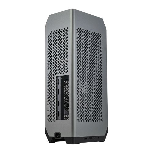 Cooler Master NCORE 100 MAX Gaming Case, Mini ITX, Extendable Width, 120mm AIO Cooler & 850W PSU Included, 4-Slot GPU Support, USB-C, Dark Grey