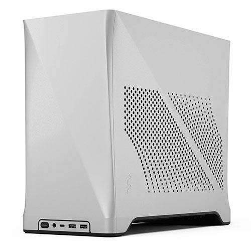 Fractal Design Era 2 ITX (Silver) Compact Case w/ Walnut Top, Mini ITX, Requires SFX/SFX-L PSU, 2 Fans, 3-Slot GPU & 280mm Radiator Support, USB-C