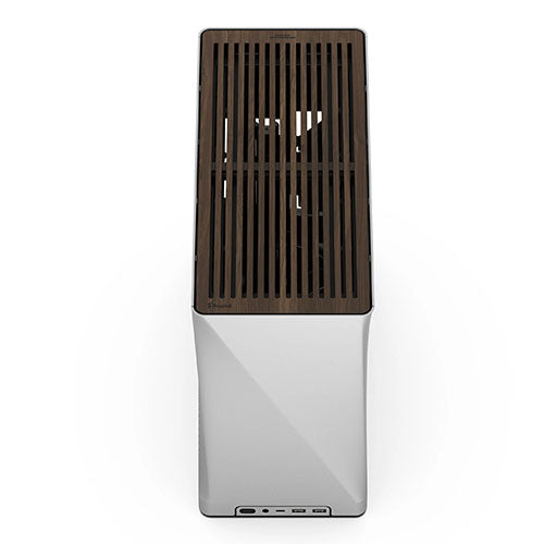 Fractal Design Era 2 ITX (Silver) Compact Case w/ Walnut Top, Mini ITX, Requires SFX/SFX-L PSU, 2 Fans, 3-Slot GPU & 280mm Radiator Support, USB-C