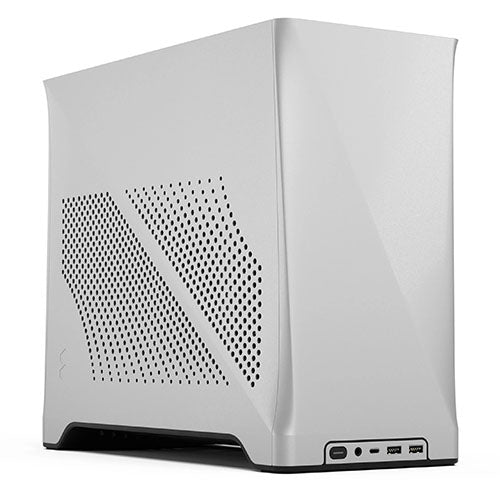 Fractal Design Era 2 ITX (Silver) Compact Case w/ Walnut Top, Mini ITX, Requires SFX/SFX-L PSU, 2 Fans, 3-Slot GPU & 280mm Radiator Support, USB-C