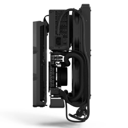 Fractal Design Mood (Light Grey) SFF Case, Mini ITX, Requires SFX/SFX-L PSU, 1 Fan, PCIe 4.0 Riser Card, USB-C, 325mm GPU & 280mm Radiator Support