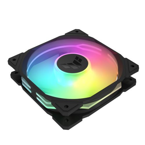 Asus TUF Gaming TR120 ARGB 12cm PWM Case Fans (3 Pack), Hydraulic Bearing, 28mm Frame, Double-layer LED Matrix Design, 2000 RPM, Black