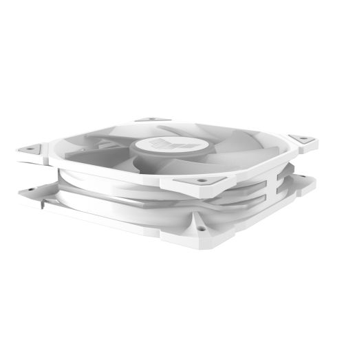 Asus TUF Gaming TR120 ARGB 12cm PWM Case Fans (3 Pack), Hydraulic Bearing, 28mm Frame, Double-layer LED Matrix Design, 2000 RPM, White