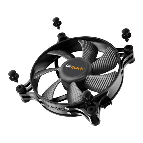 Be Quiet! (BL085) Shadow Wings 2 12cm PWM Case Fan, Rifle Bearing, 1100 RPM, Black