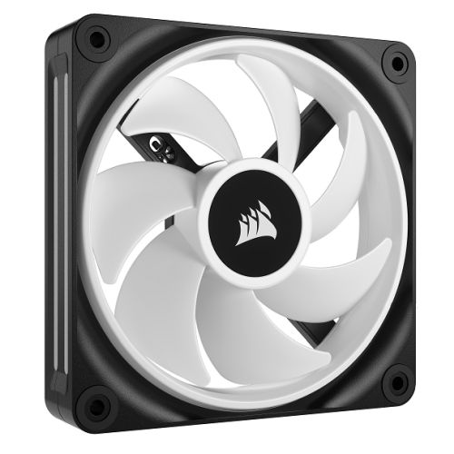 Corsair iCUE LINK QX120 12cm PWM RGB Case Fans (3 Pack), 34 RGB LEDs, Magnetic Dome Bearing, 2400 RPM, iCUE LINK Hub Included, Black