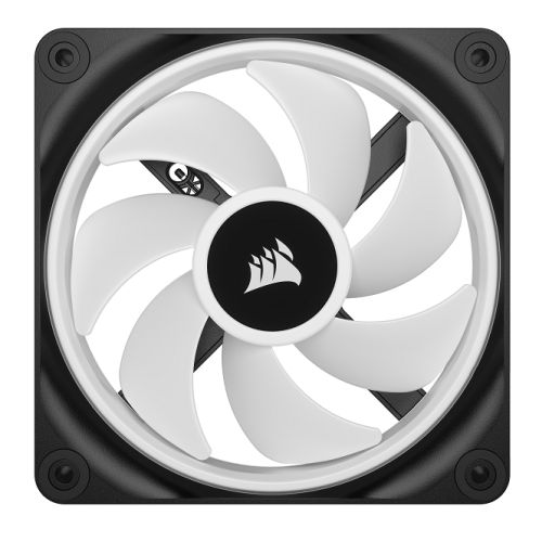 Corsair iCUE LINK QX120 12cm PWM RGB Case Fans (3 Pack), 34 RGB LEDs, Magnetic Dome Bearing, 2400 RPM, iCUE LINK Hub Included, Black