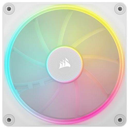Corsair iCUE LINK LX140 14cm PWM RGB Case Fan, 18 RGB LEDs, Magnetic Dome Bearing, 2000 RPM, White, Single Fan Expansion Kit