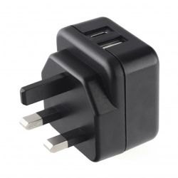 Pama 3-pin Wall Plug USB-C & USB-A Charger, 3 AMP
