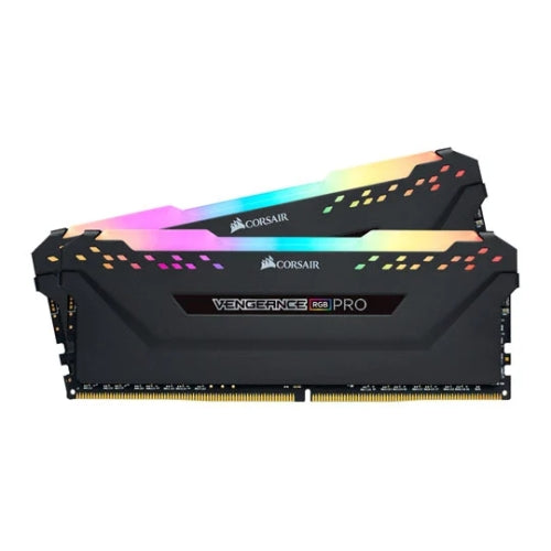 Corsair Vengeance RGB Pro 32GB Memory Kit (2 x 16GB), DDR4, 3200MHz (PC4-25600), CL16, XMP 2.0, Black