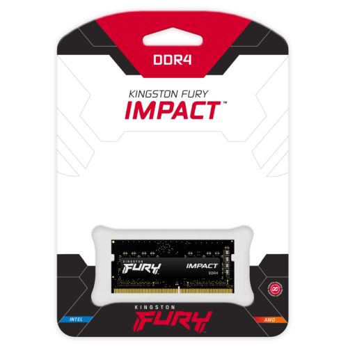 Kingston Fury Impact 8GB, DDR4, 3200MHz (PC4-25600), CL20, XMP, SODIMM Memory