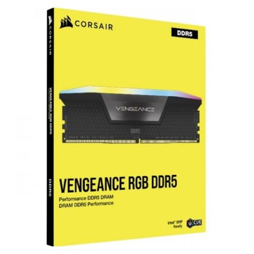 Corsair Vengeance RGB 32GB Kit (2 x 16GB), DDR5, 6000MHz (PC5-48000), CL36, 1.35V, PMIC, AMD EXPO & Intel XMP 3.0, Black, DIMM Memory