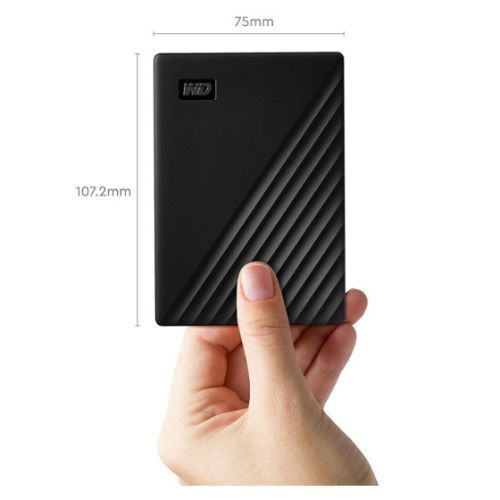 WD 4TB My Passport External Hard Drive, 2.5", USB 3.2 Gen1, Hardware Encryption, Backup Software, Black
