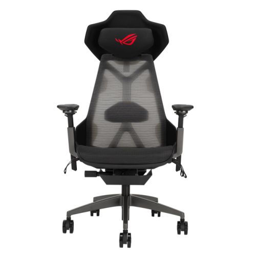 Asus ROG Destrier Ergo Gaming Chair, Cyborg-Inspired Design, Versatile Seat Adjustments, Mobile Gaming Arm Support, Acoustic Panel