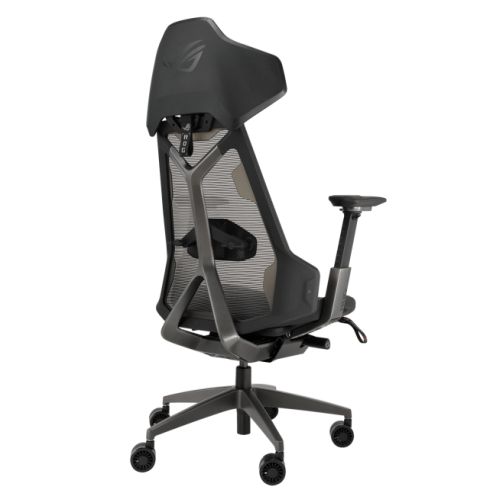 Asus ROG Destrier Ergo Gaming Chair, Cyborg-Inspired Design, Versatile Seat Adjustments, Mobile Gaming Arm Support, Acoustic Panel