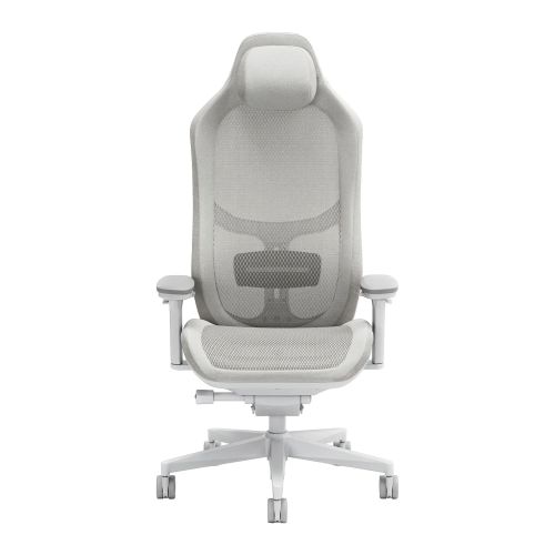 Fractal Design Refine Mesh Light Gaming Chair, Synchro-Tilt, Memory Foam Headrest, Padded 4D Armrests, Adaptable Support