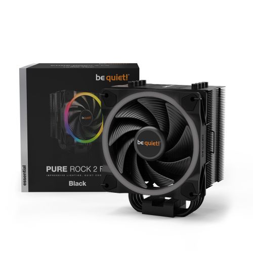 Be Quiet! BK033 Pure Rock 2 FX RGB Heatsink & Fan, Intel & AMD Sockets, 12cm ARGB PWM Fan, 150W TDP