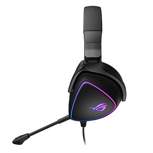 Asus ROG DELTA S RGB Lightweight Gaming Headset, USB-C (USB2 Adapter), Hi-Fi ESS Quad-DAC, Boom Mic, Aura Sync