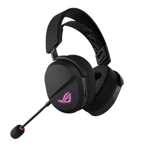 Asus ROG Pelta Tri-Mode RGB Wireless Lightweight Gaming Headset, 2.4GHz/Btooth/USB-C, 50mm Titanium Drivers, 10mm Super-Wideband Mic