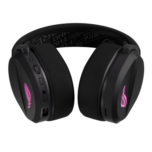 Asus ROG Pelta Tri-Mode RGB Wireless Lightweight Gaming Headset, 2.4GHz/Btooth/USB-C, 50mm Titanium Drivers, 10mm Super-Wideband Mic