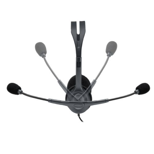 Logitech H111 Headset, 3.5mm Jack, 180° Rotating Mic, 2.35M Cable