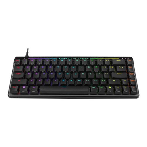 Asus ROG FALCHION ACE HFX Compact 65% Analog RGB Gaming Keyboard, Wired (Dual USB-C), ROG HFX Magnetic Switches, Rapid Trigger, Touch Panel