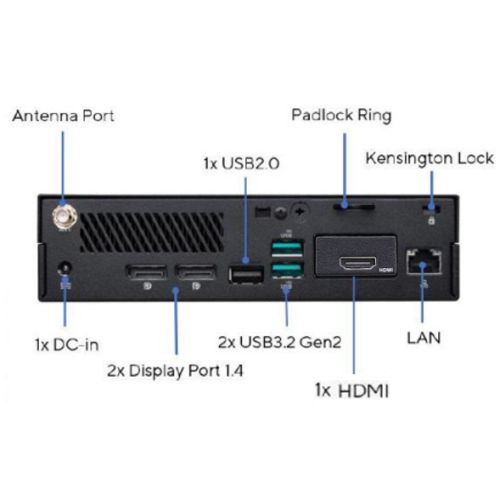 Asus Mini PC PB63 Barebone (PB63-B-B3075MH), i3-13100, DDR5, 2.5"/M.2, HDMI, 2 DP, USB-C, GB LAN, Wi-Fi 6E, VESA - No RAM, Storage or O/S