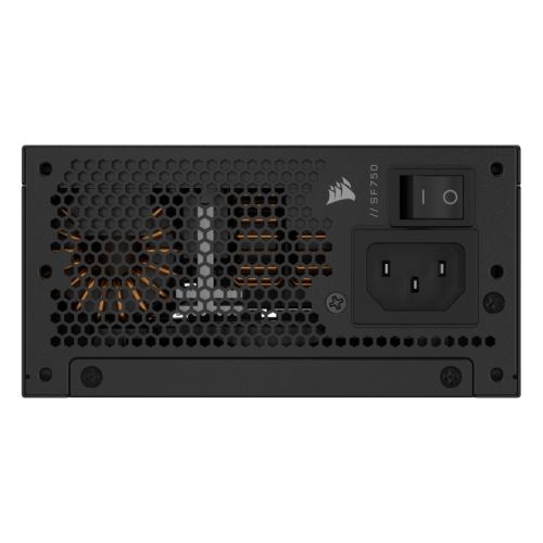 Corsair 750W SF Series SF750 SFX PSU, Fully Modular, 80+ Platinum, Fluid Dynamic Fan, ATX 3.1, PCIe 5.1, SFX-to-ATX Bracket