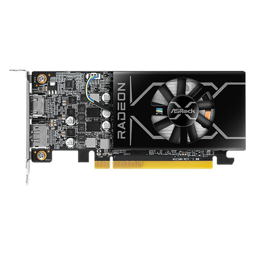 Asrock RX6400 Low Profile 4GB, 4GB DDR6, HDMI, DP, 2321MHz Clock, 0dB Cooling