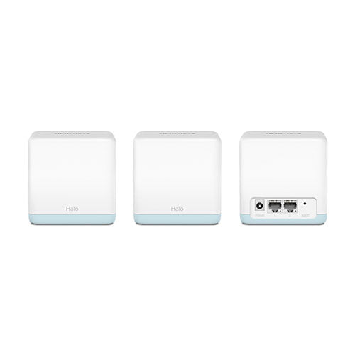 Mercusys (HALO H30 3-Pack) AC1200 Whole-Home Mesh Wi-Fi System, Dual Band, 2x 10/100 LAN on each Unit, AP Mode