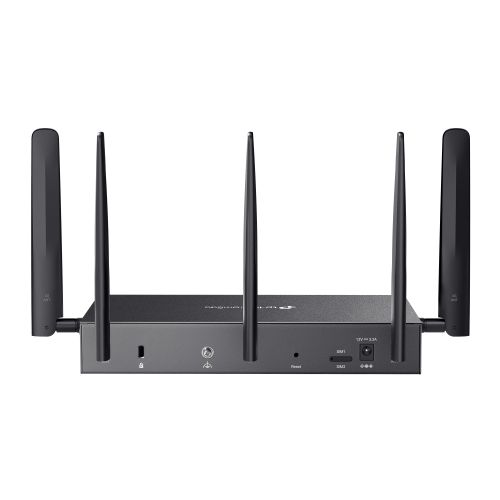 TP-LINK (DR3650v-4G) Omada 4G+ Cat6 AX3000 Wi-Fi 6 Gigabit Desktop DSL Gateway, 4G+ Cat6 up to 300Mbps, VDSL2 35b, USB, VoIP Support, Centralized Management, Mesh Tech