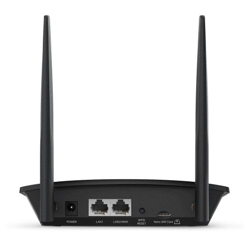 TP-LINK (TL-MR100) 300Mbps Wireless N 4G LTE Router, 1 LAN, 1 LAN/WAN, Detachable Antennas