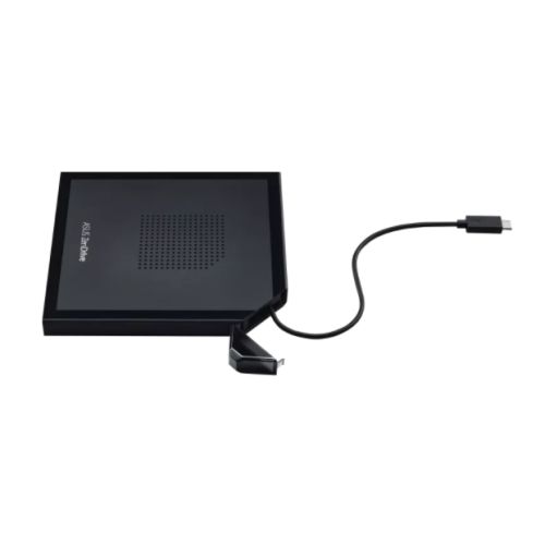 Asus (ZenDrive V1M) External Slimline DVD Re-Writer w/ Built-in Cable, USB-C, 8x, Encryption, M-Disc Support, Nero BackItUp, Black