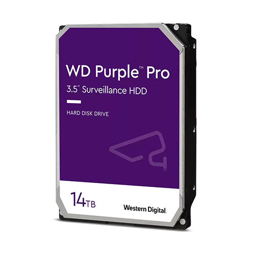 WD 3.5", 14TB, SATA3, Purple Pro Surveillance Hard Drive, 7200RPM, 512MB Cache, OEM