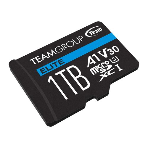 Team 1TB Elite A1 Micro SDXC Card with SD Adapter, UHS-I Class 3, U3, A1 App Performance, 100MB/s
